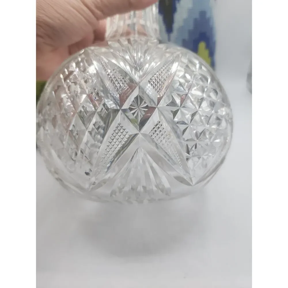 Antique Americsm Brilliant Cut Glass Water Carafe - Picture 2 of 8